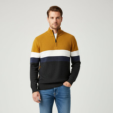 Pull homme col camionneur