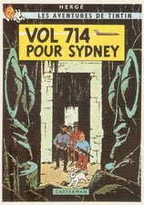 HERGE carte postale bd  Les