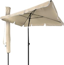Vounot® Parasol Inclinable Rectangulaire 200x125cm 160gr/m2 avec Protection UV