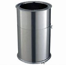 element reglable de conduit isolé d200 galva inox modinox