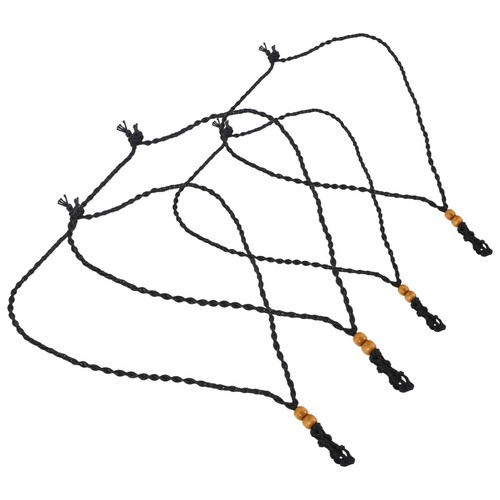 Black wax cord pendant - black,