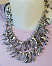 Collier couleur or 2 rangs