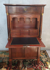 Secrétaire Empire en ronce de noyer