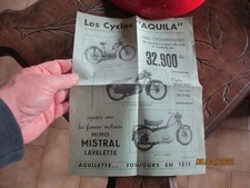 Ancien Catalogue des Cyclomoteurs CYCLES AQUILA 1956 Moteur Moto Himo St Etienne