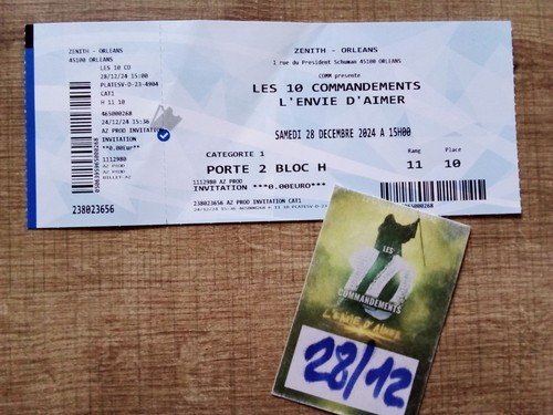 Billet concert les 10 - billet,