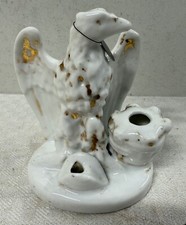Encrier aigle ancien en porcelaine