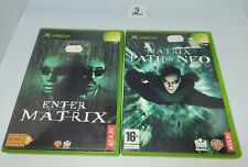 Microsoft Xbox - Matrix Path Of Neo + Enter The Matrix - Bon État 