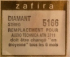 Diamant neuf pour platine