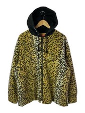 Supreme 2023AW Polaire Capuche Chemise (Grand, Polyester, Cml , Imprimé Léopard)