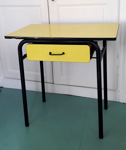 Bureau formica jaune - bureau,