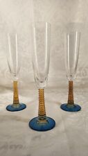 3 Magnifiques flutes à Champagne en Crystal