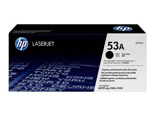 Toner original noir q7553a - toner, hp