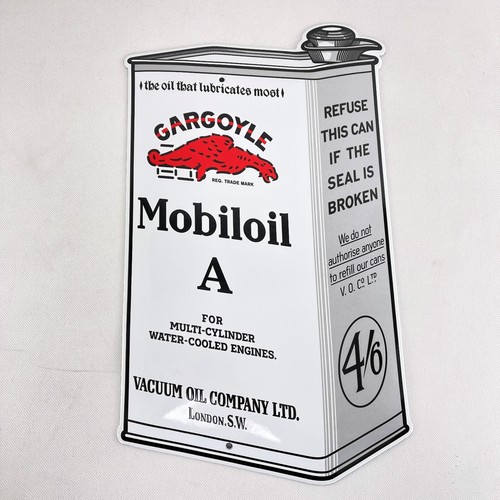 Mobiloil gargoyle plaque - mobiloil,