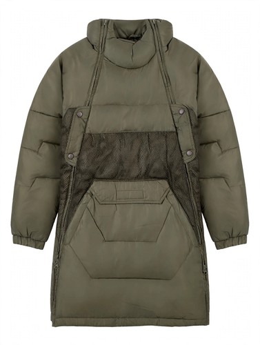 Parka doudoune longue kaki t2 - doudoune,