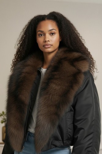 Veste bomber avec - avec, en