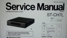 service manual radio tuner stereo Technics Panasonic ST-CH7L su carta formato a4