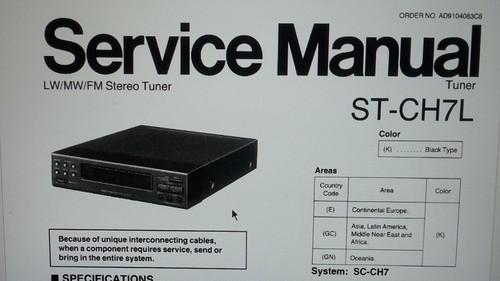 Service manual radio - manual, tuner