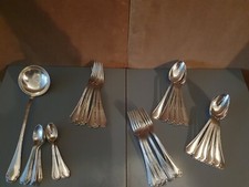 Ercuis , Ménagère , 37 Pièces , Modèle Rubans , Louis XVI , XX°.