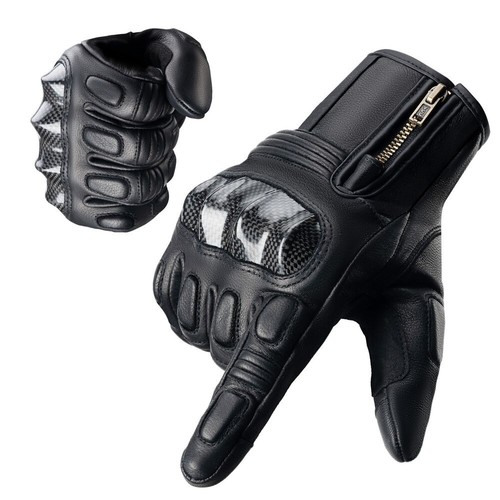 Gants moto cuir - gants, de