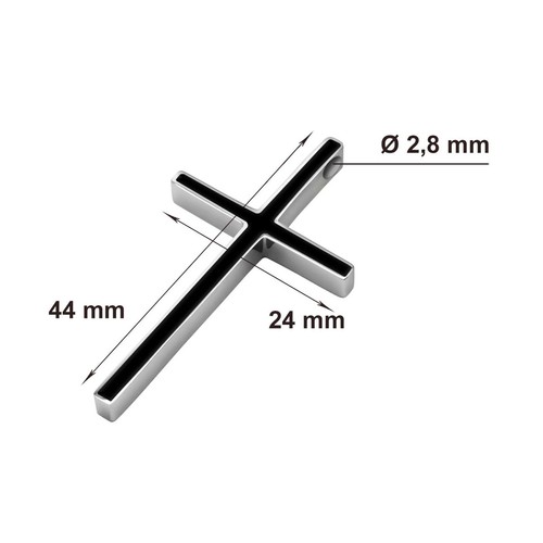 Acier inox pendentif croix - pendentif,