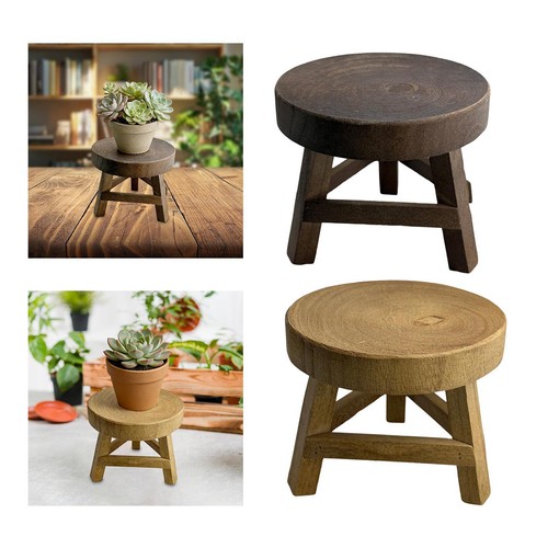 Tabouret bois rustique - en,