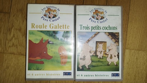 Lot vhs histoire père castor - lot,