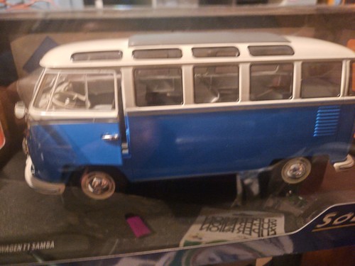 Volkswagen samba 1962 bleu - t1,