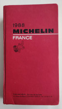 Guide rouge MICHELIN 1988 FRANCE Guide touristique et routier