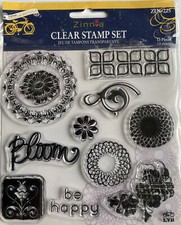 clear stamps tampon transparent Zinna Marque Little Yellow Bicycle