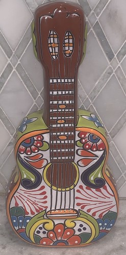 Vintage guitar art pottery - guitar,
