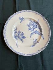 Plat rond terre de Fer K G Luneville Modèle Tulipe Diamètre 30 Cm