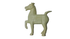 Emaux De Longwy-Figurine Cheval en Faïence-Animalier-Collection. 