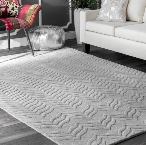 Sculpté chevron gris - chevron,