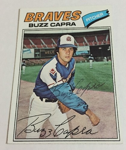 1977 topps buzz capra signed - buzz,