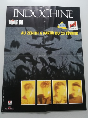 Indochine affiche promo - indochine,