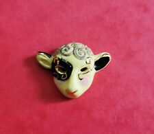 1 fève masque tète agneau mouton filet or