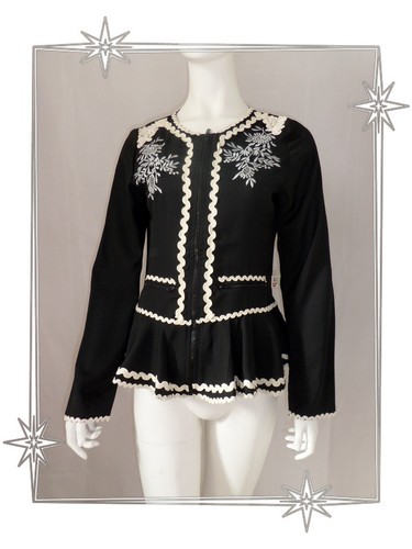 Superbe veste noire - -,
