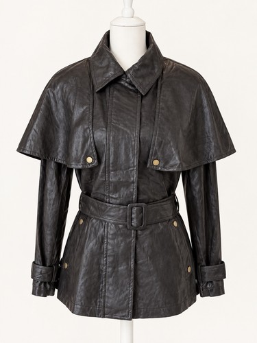 Veste femme similicuir noir - similicuir,