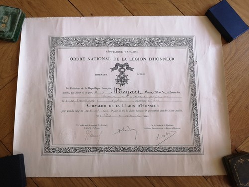 France diplome chevalier de - -,