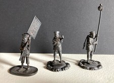 3 personnages argent Chine / sterling silver chinese export carriers Tongzhi era