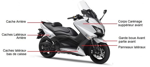 Kit carénage yamaha max 530 - t-max,