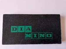 Jeu de Société DIAMINO Années 50  Vintage ( carrés lettres coloris vert) complet