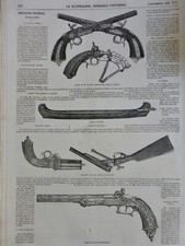 1852 ARME REVOLVER PISTOLET DEVISME 1 JOURNAL ANCIEN