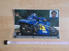 Autocollant Moto - CHRISTIAN SARRON - TEAM GAULOISES BLONDES
