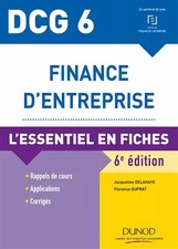 DCG 6 - Finance d'entreprise -