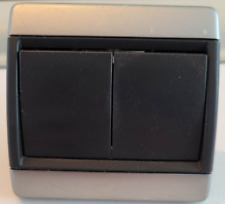 ARNOULD CLUB legrand double va et vient + poussoir Chrome noir