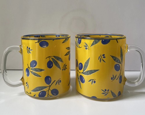 Palluy france glass mugs - glass,