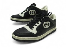 NEUF CHAUSSURES GUCCI MAC80 BLACK WHITE 756815 38 IT 39 FR BASKETS SNEAKERS 790€