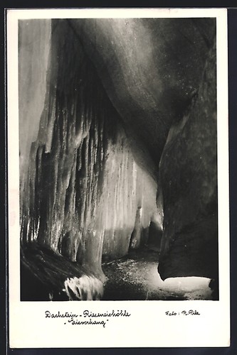 Carte postale grotte glace - postale,