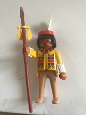 Playmobil 3396 Homme Indien Guerrier Famille Indienne western Vintage
